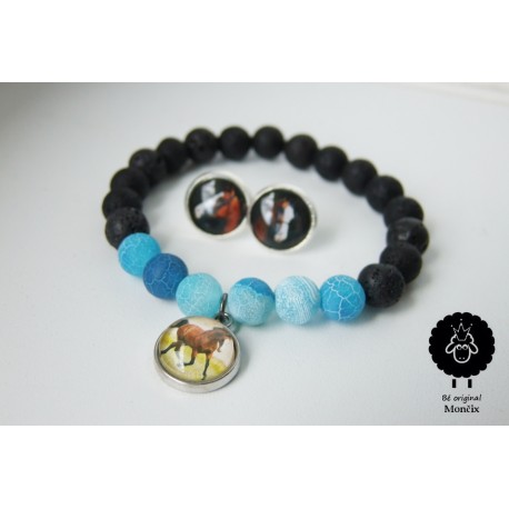 SET podle Vaší fotografie náramek + náušnice 