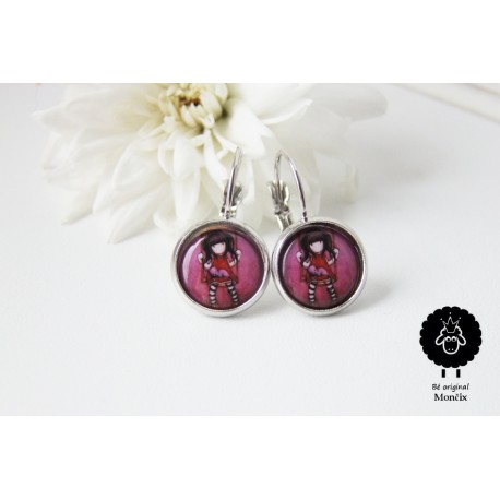 Ocelové náušnice z pryskyřice - 12mm 