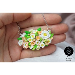 Ocelový svatební Boho náhrdelník 