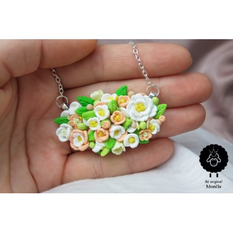 Ocelový svatební Boho náhrdelník 