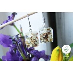 Ocelové náušnice s "křepelky"