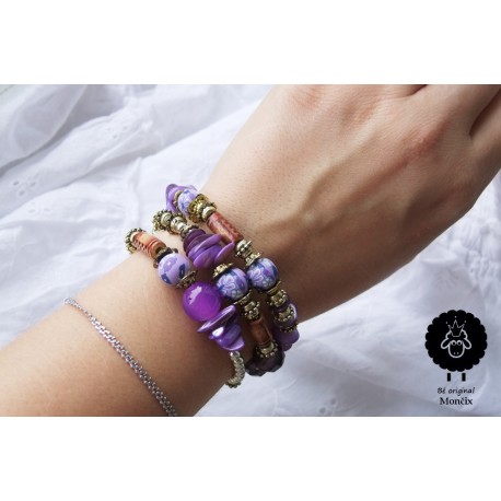 Náramek - fialový