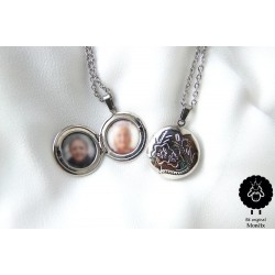 Medailonek - náhrdelník ocel (na přání)