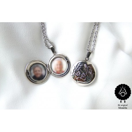Medailonek - náhrdelník ocel (na přání)