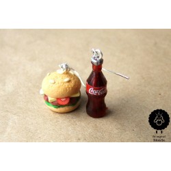 Náušnice „Cola a hamburger“ 7