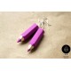 Náušnice „Pastelky fialové“ 19