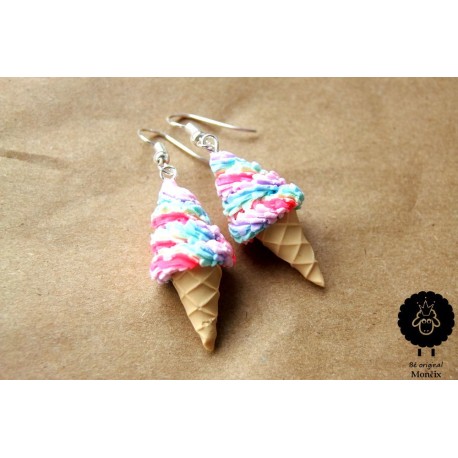 Náušnice „Točená zmrzlina“ 5B