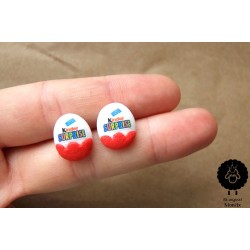 Náušnice „Kinder vajíčko“ 6B