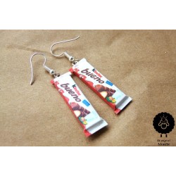 Náušnice „Kinder bueno čokoláda“ 28B