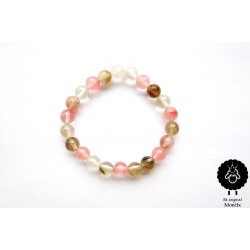 Náramek „Sebezdokonalení“ třešňový křemen