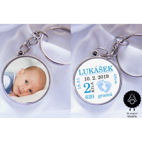 Klíčenka holčička VAŠE foto a údaje