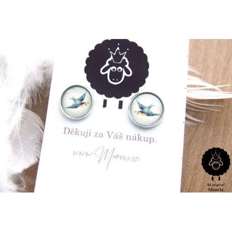 Sýkorkové náušnice 12mm