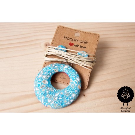 Mozaikový náhrdelník donut