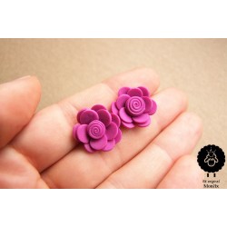 Náušnice květiny ocelové pecky 