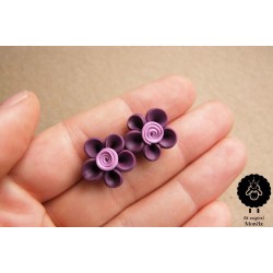 Náušnice květiny pecky