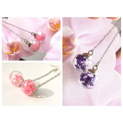 Náušnice Luční květiny 2 barvy na výběr