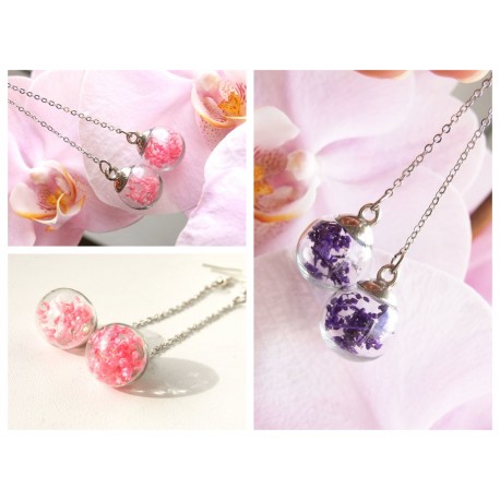 Náušnice Luční květiny 2 barvy na výběr