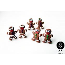 Perníčci - ocelové perníčkové náušnice