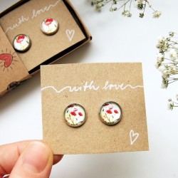 Náušnice ocel voděodolné Sýkorky 12mm