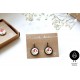 Náušnice vlčí máky v dárkové krabičce