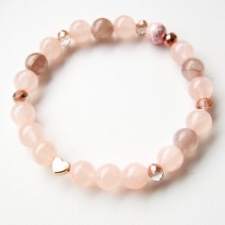 Náramek „Sebezdokonalení“ třešňový křemen