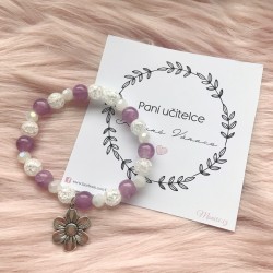 Náramek Paní učitelce květinka