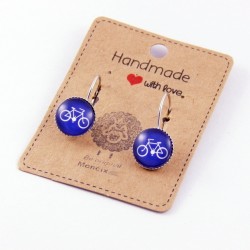 Ocelové náušnice Cyklostezka