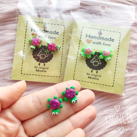 Želvy - želvičkové náušnice 3 druhy