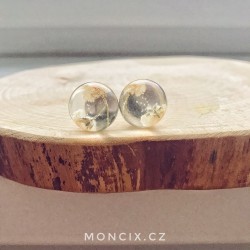 Nevěstin závoj ocelové náušnice 16mm