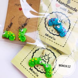 Chameleoni náušnice 2 barvy