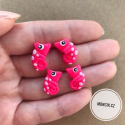 Chameleoni náušnice ocel neon