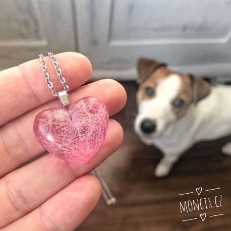 Srst SRDCE na památku (ocel)