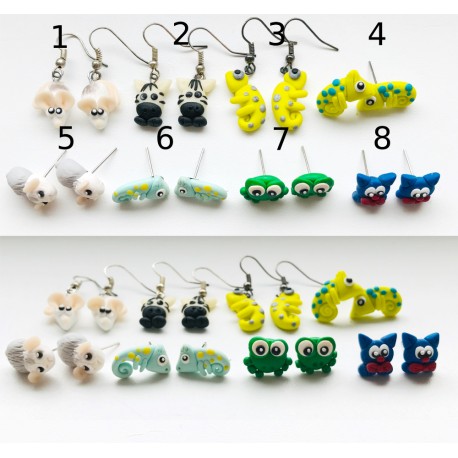 Výprodej FIMO náušnic 5 (8 druhů)