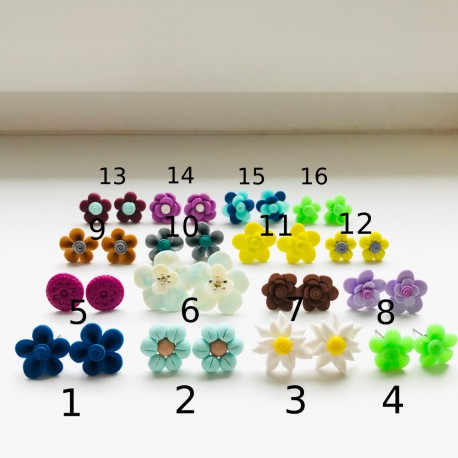 Výprodej FIMO náušnic 8 (16 druhů)