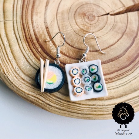 Náušnice Sushi set