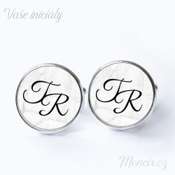 Manžety Mramor s iniciály