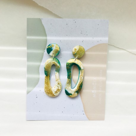 Marble gold emerald - Organic