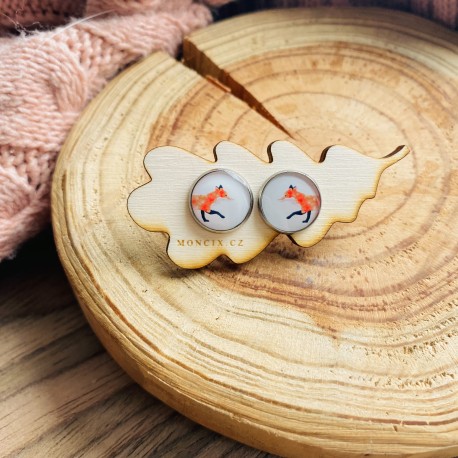 Lišky ocelové náušnice