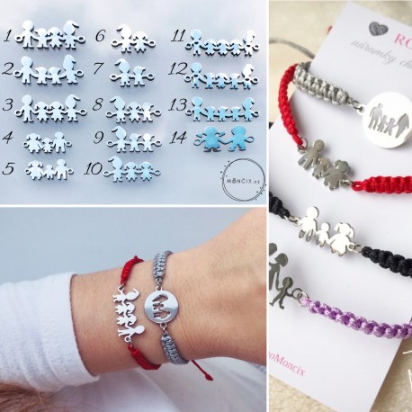 Family steel - náramek Rodina