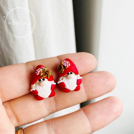 Náušnice Vánoční skřítek - ocel