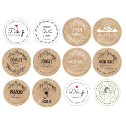 Samolepky 4 cm VAŠE LOGO